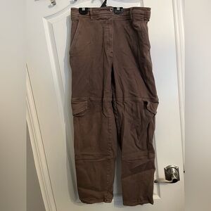 Aritzia Wilfred Free Taupe Modern Cargo Pants